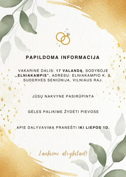 4 Informacija artimiesiems