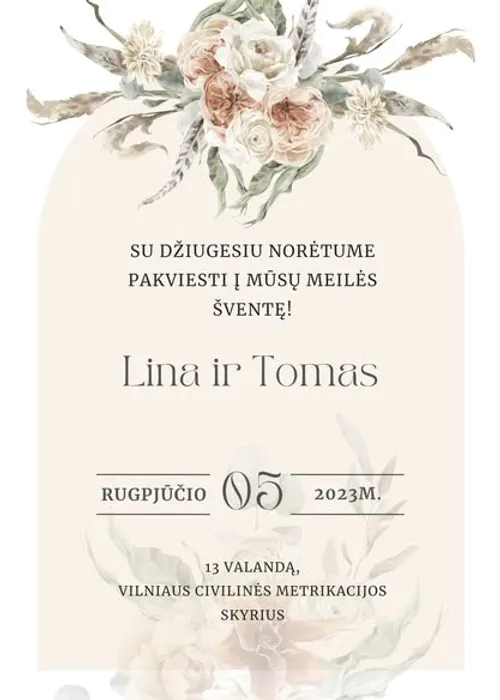 7 Kvietimo variantas su gelemis