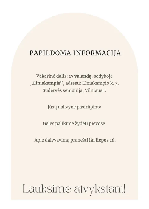 8 Detalesne informacija kvietime